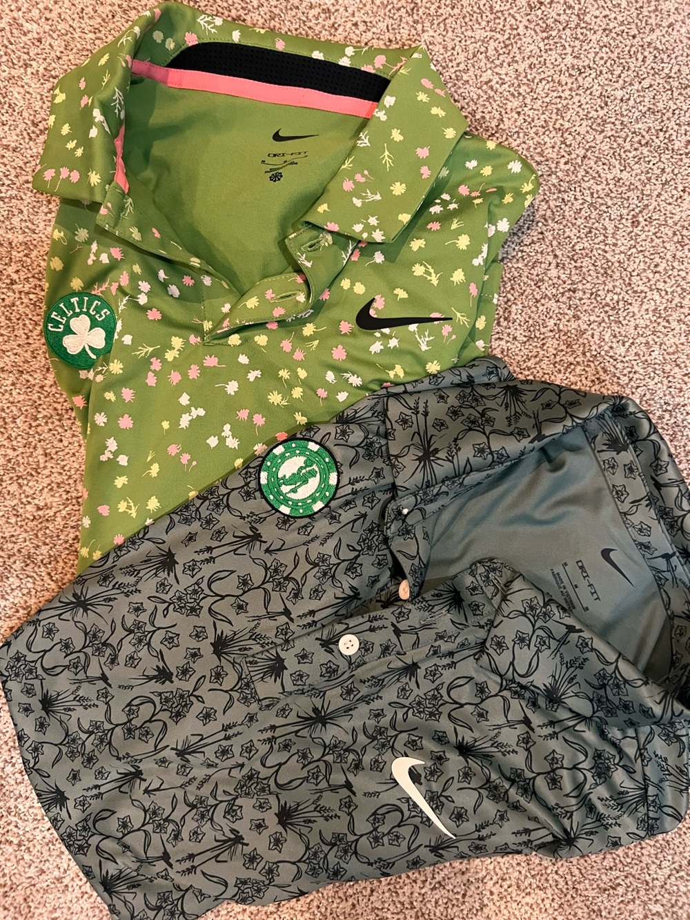 Nike Dri-FIT Golf Polo Shirt Bundle Men’s M Boston Celtics Performance Athletic